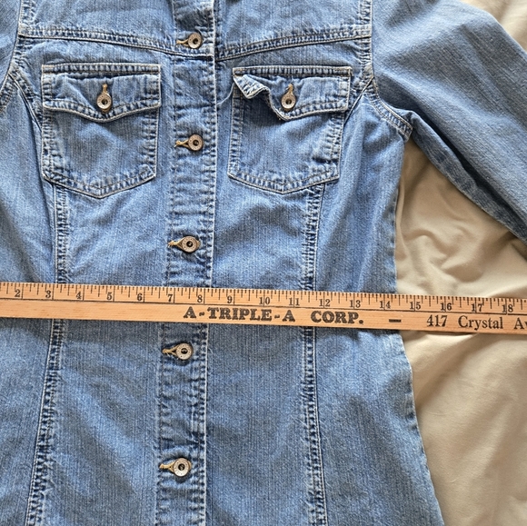 GAP Special Denim Button-Up Shirt Dress - Picture 7 of 8